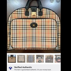 BURBERRY’s Nova check garment case